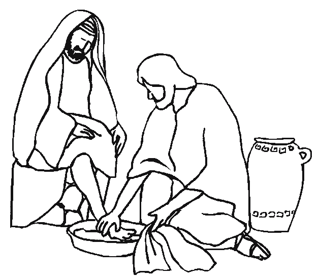 clipart of jesus washing the disciples feet - photo #9
